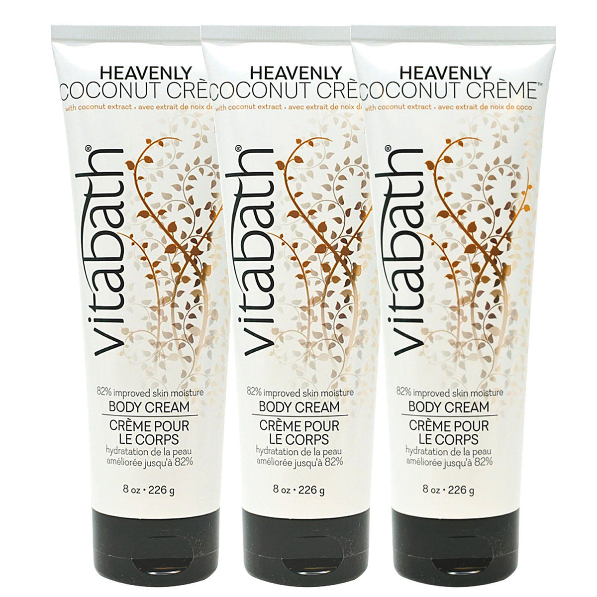 Vitabath Heavenly Coconut Body Cream, 3 ea