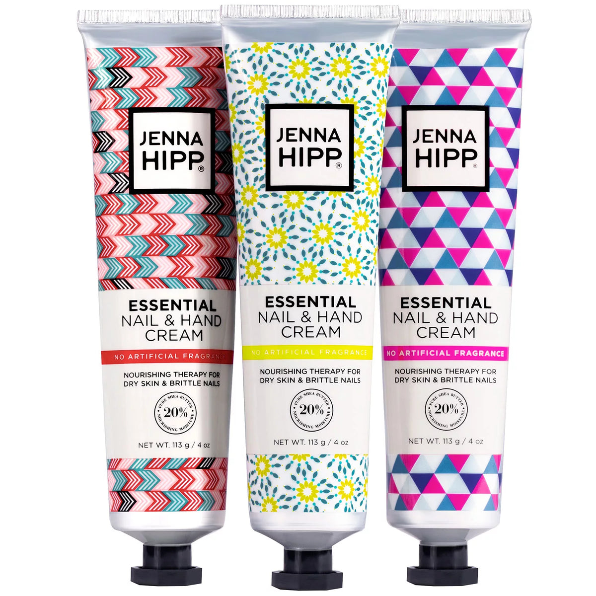 Jenna Hipp Essential Nail & Hand Cream Pack, 3 ea