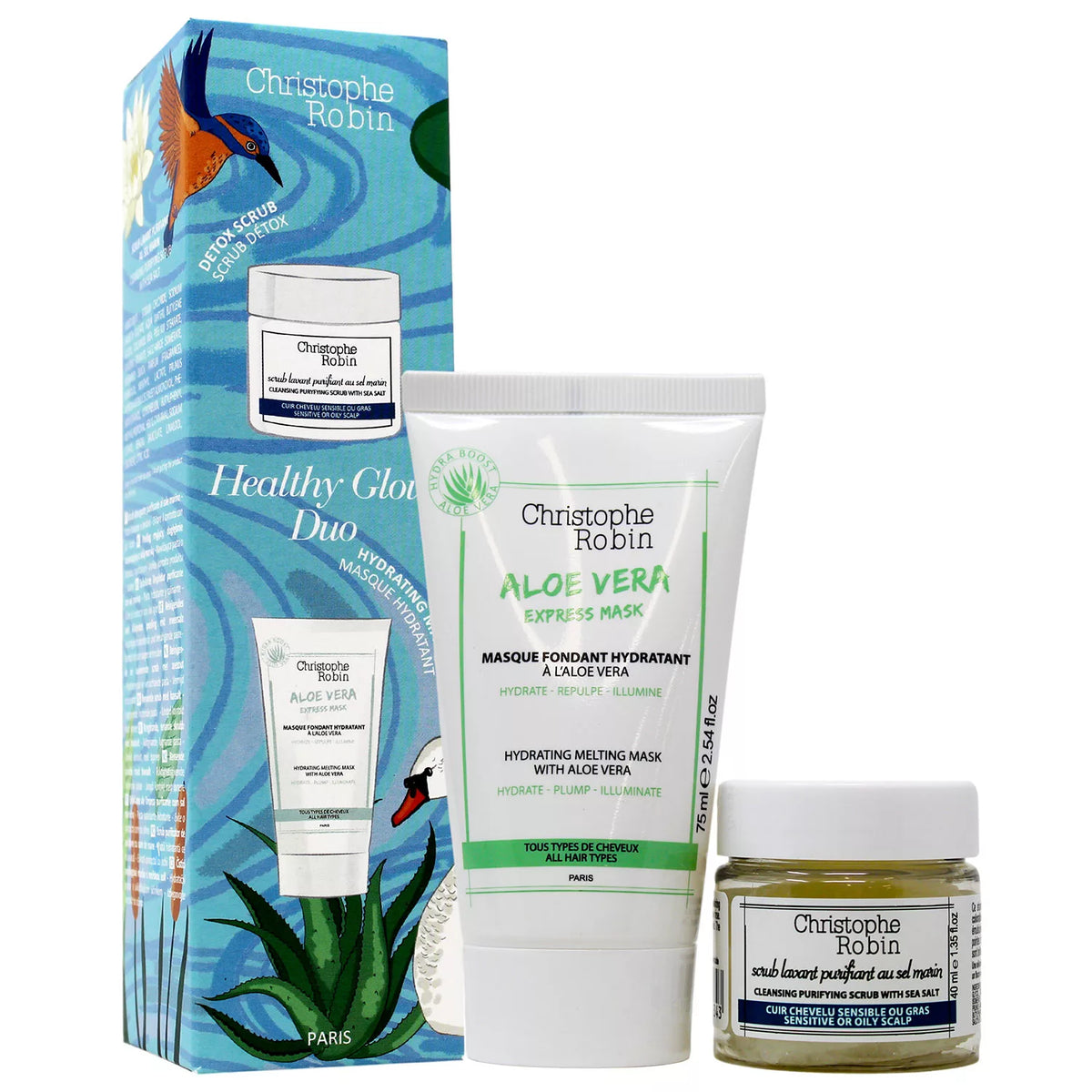 Christophe Robin Healthy Glow Mini Duo Gift Set, 1 ea