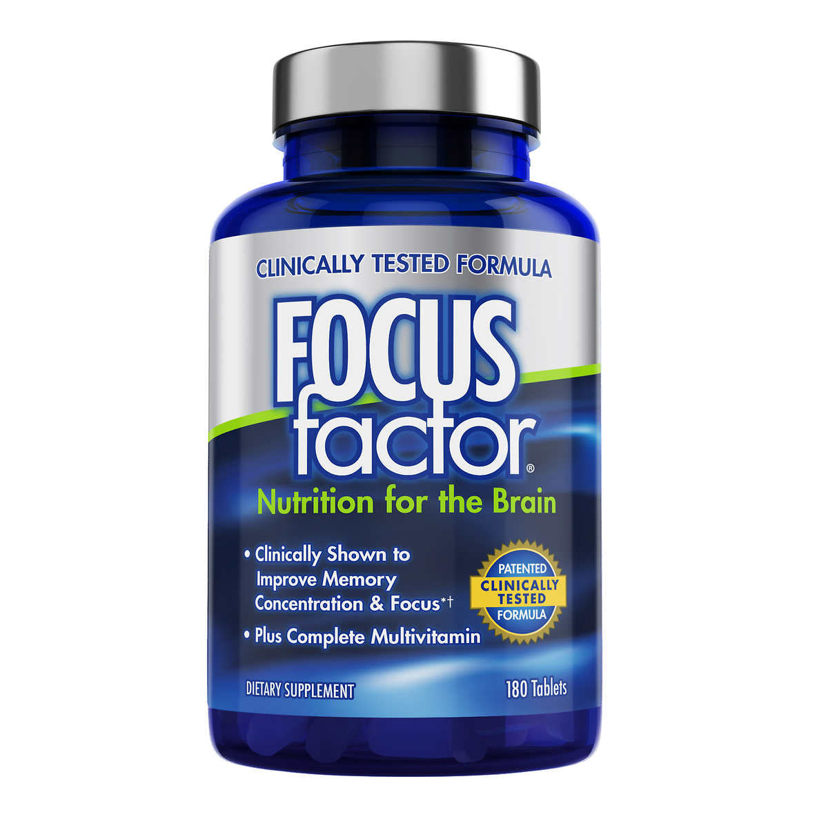 FOCUSfactor Nutrition for the Brain Dietary Supplement Tablets, 180 ea