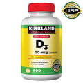 Kirkland Signature Extra Strength D3 Softgels, 600 ea
