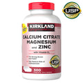 Kirkland Signature Calcium Citrate Magnesium and Zinc Tablets, 500 ea