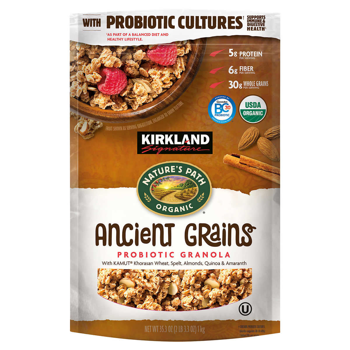 Kirkland Signature Organic Ancient Grain Granola, 35.3 oz