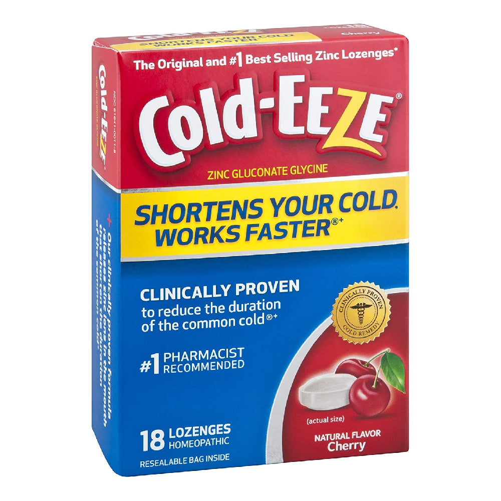 Cold-EEZE Cold Remedy Lozenges, Cherry, 18 ea